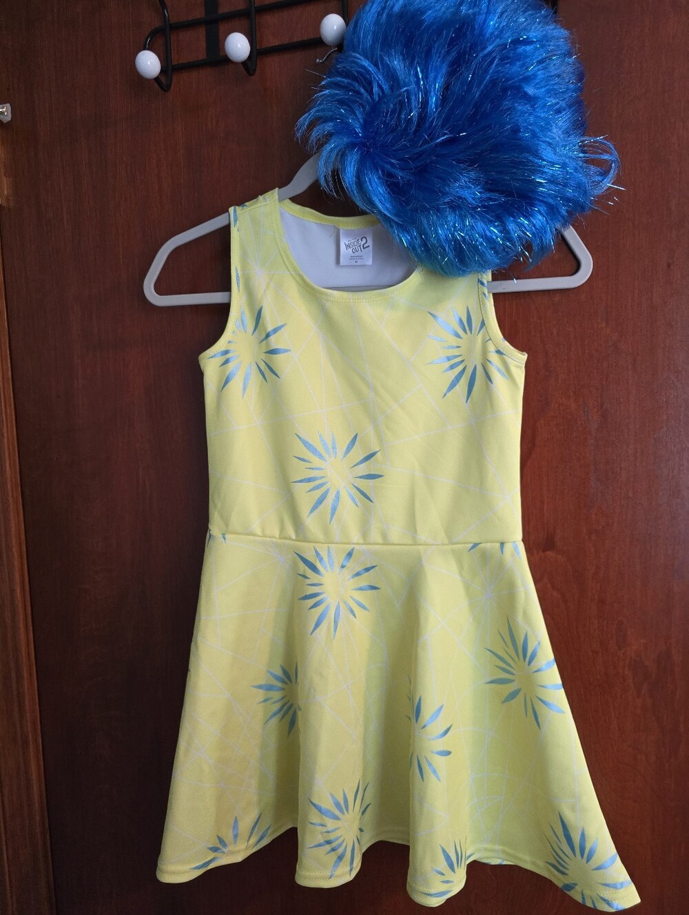 Disney Yellow Dress with Blue Starburst Print